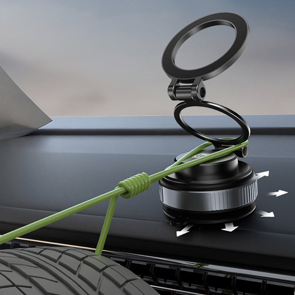 Go Des GD-HD238 360 Derece Dönebilen Vakum Özellikli Magnetik Telefon Tutucu - 6