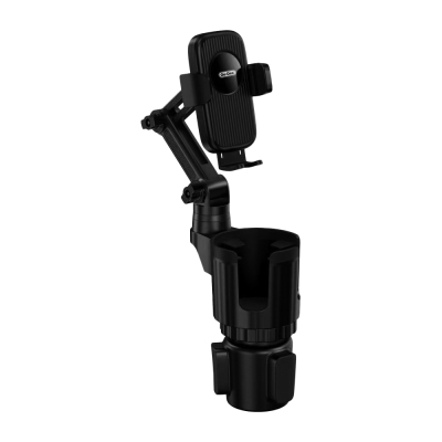 Go Des GD-HD256 Telescopic Angled Cup Holder Design Phone Holder Black