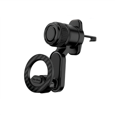 Go Des GD-HD272 Air Vent Design Magnetic Car Phone Holder Black