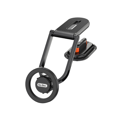 Go Des GD-HD275 Magnetic M-safe Compatible 360 ​​Degree Rotating Flat Surface Car Phone Holder Black