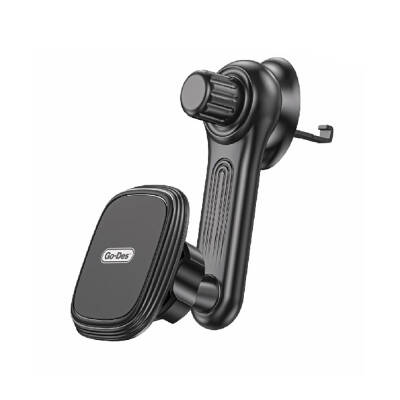 Go Des GD-HD310 Magnetik 360 Derece Dönebilen Dirsek Ve Başlıklı Telefon Tutucu Havalandırma Tasarım Siyah