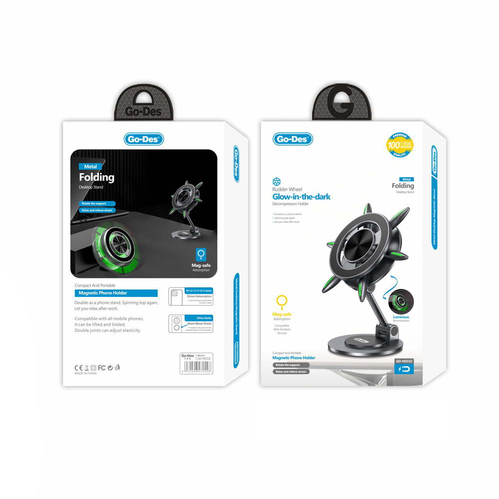 Go Des GD-HD332 360 Derece Dönebilen Fosforlu Magnetik Metal Stand - 6