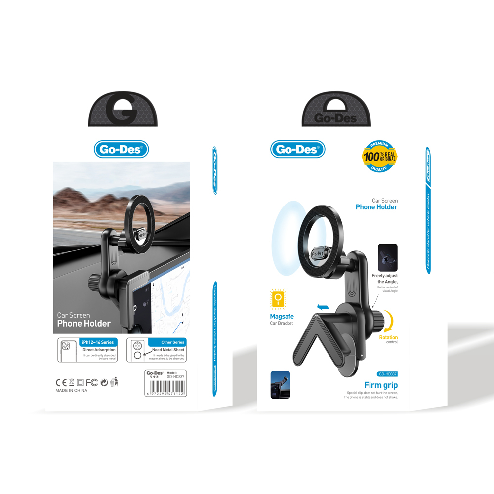 Go Des GD-HD337 360° Dönebilen Başlıklı V Köşeli Laptop - Monitör Telefon Tutucu - 4