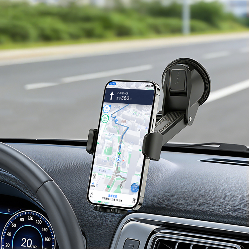 Go Des GD-HD356 360 Degree Rotating Telescopic Vacuum Design Car Phone Holder - 3