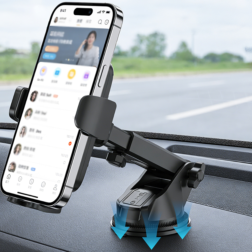 Go Des GD-HD356 360 Degree Rotating Telescopic Vacuum Design Car Phone Holder - 6