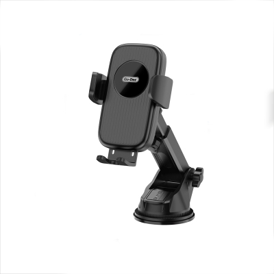 Go Des GD-HD356 360 Degree Rotating Telescopic Vacuum Design Car Phone Holder Black