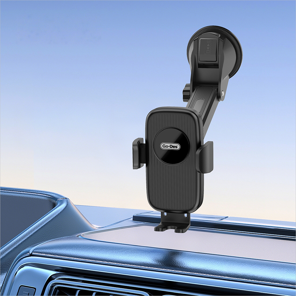 Go Des GD-HD356 360 Derece Dönebilen Teleskopik Vakumlu Tasarım Araç İçi Telefon Tutucu - 7