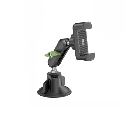 Go Des GD-HD362 360 Degree Rotating Vacuum Design In-Car Phone Holder Black