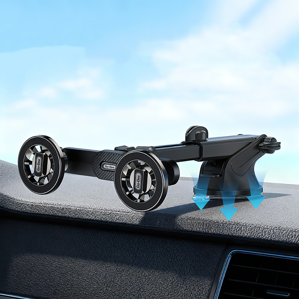 Go Des GD-HD363 360 Degree Rotating Extendable 2in1 Car Phone Holder - 6