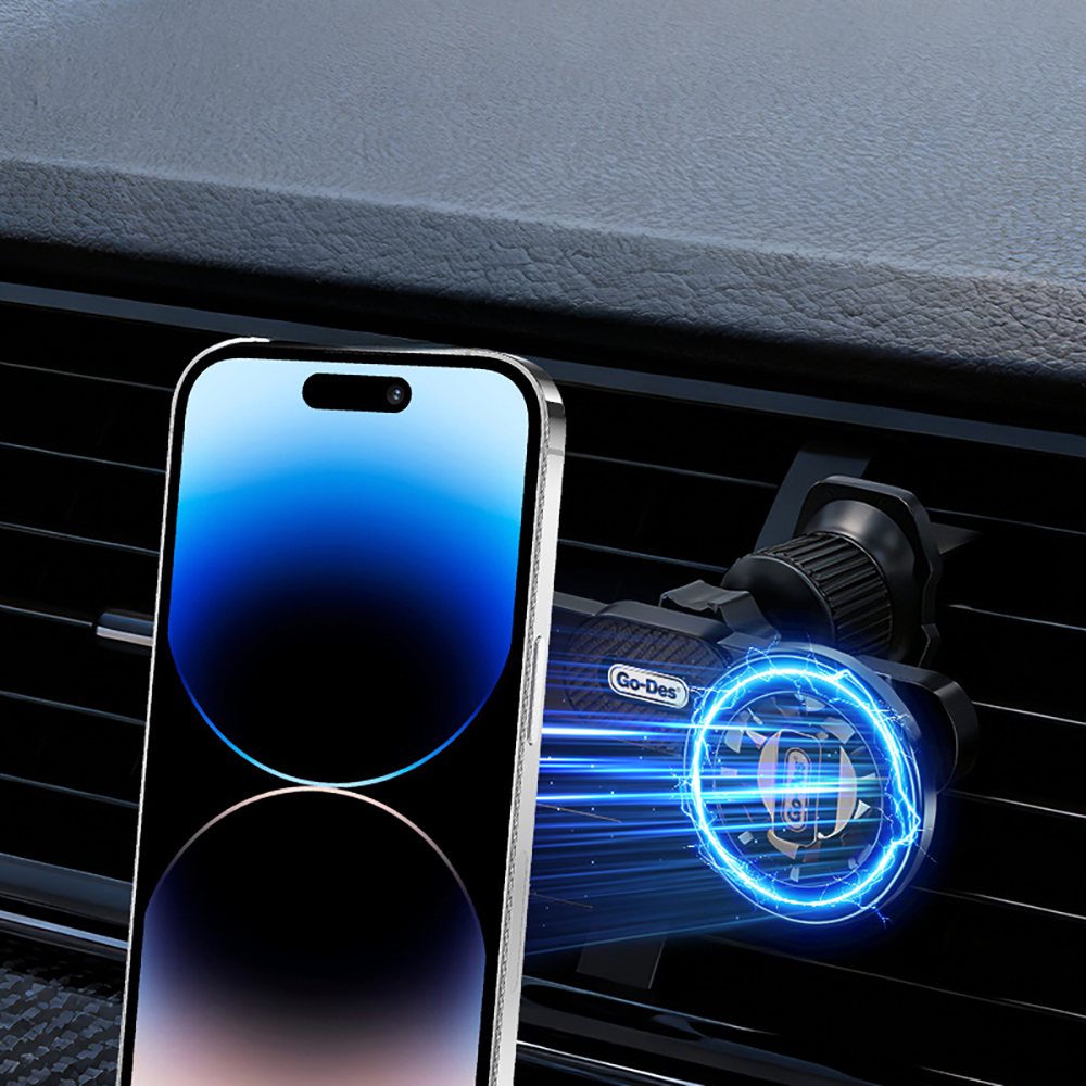 Go Des GD-HD365 Havalandırma Tasarım 2in1 Magnetik Araç Telefon Tutucu - 4
