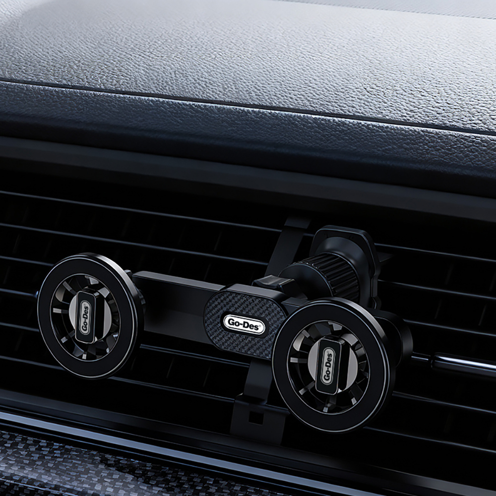 Go Des GD-HD365 Ventilation Design 2in1 Magnetic Car Phone Holder - 3