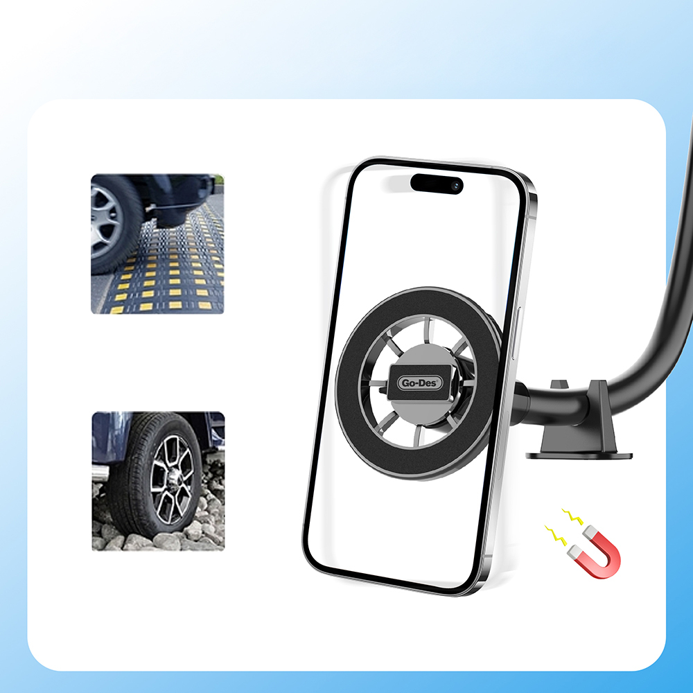 Go Des GD-HD368 Magnetic Flexible Suction Cup Design Car Phone Holder - 3