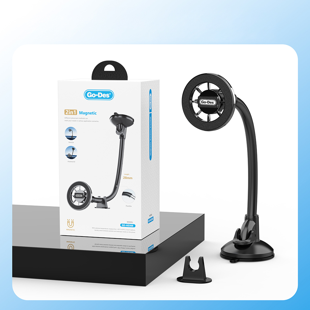 Go Des GD-HD368 Magnetic Flexible Suction Cup Design Car Phone Holder - 5
