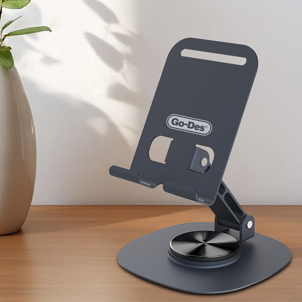 Go Des GD-HD373 Ayarlanabilir Katlanabilir 360 Derece Dönebilen Telefon ve Tablet Standı - 3