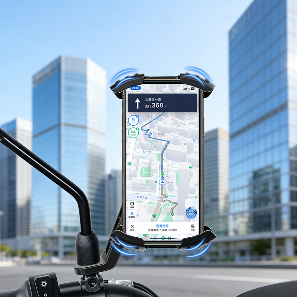 Go Des GD-HD503 360° Rotatable Adjustable Motorcycle and Bicycle Phone Holder - 5
