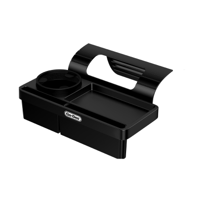 Go Des GD-HD569 4-in-1 Car Multipurpose Console with Cup Holder and Phone Compartment Black
