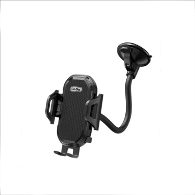 Go Des GD-HD651S 2-in-1 Car Phone Holder with Ventilation and Suction Cup Design Black