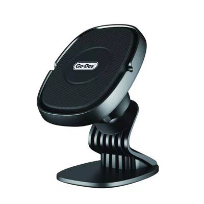 Go Des GD-HD666S Strong Magnetic 360° Rotatable 2in1 Ventilation and Flat Floor Car Phone Holder Black