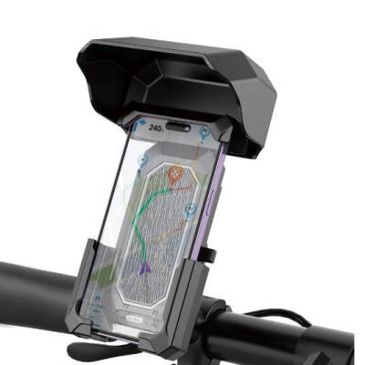 Go Des GD-HD906 Anti-Shake Anti-UV Waterproof Bicycle and Motorcycle Phone Holder Black