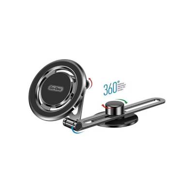 Go Des GD-HD912 Magnetic 360 Degree Rotating Flat Floor Car Phone Holder Black