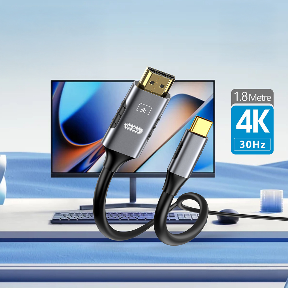 Go Des GD-HM813 Type-C to HDTV Kablo 1.8M - 4