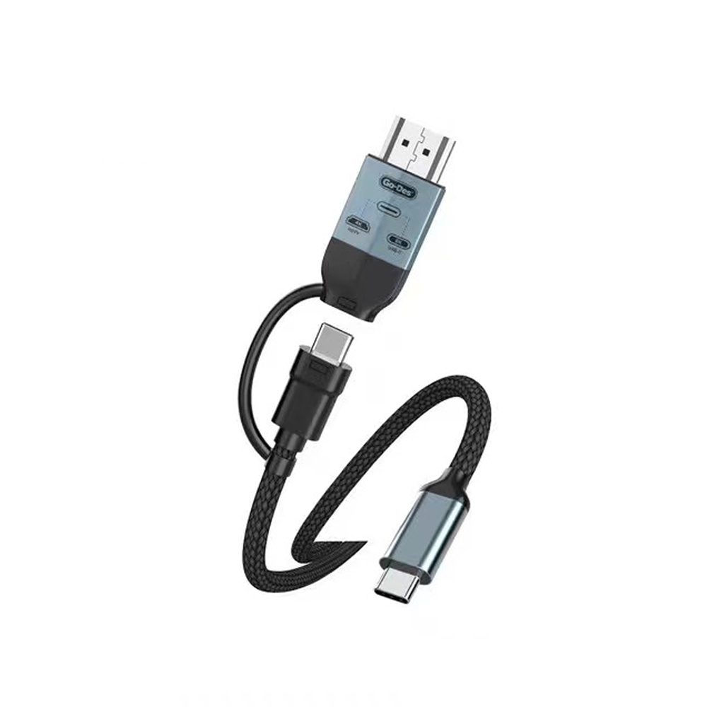 Go Des GD-HM825 8K Görüntü Kalitesi 2in1 Type-C to HDMI Adaptör 2M - 2