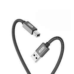 Go Des GD-HM836 USB-A to USB-B 2.0 Braided Printer Cable Black