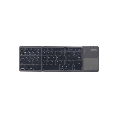Go Des GD-KB328 Sessiz Tuş Tasarımlı Touch Pad Özellikli Katlanabilir Bluetooth Bağlantılı Kablosuz Klavye Siyah
