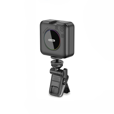 Go Des GD-LD1033 RGB LED Phone-Camera Top Light Black