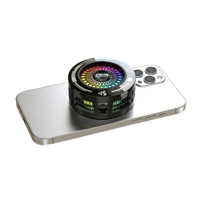 Go Des GD-PC012 AI-Powered Magnetic Phone Cooling Fan Black