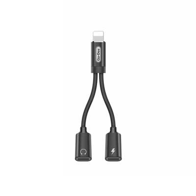 Go Des GD-UC011 Lightning 2in1 Charging and Audio Cable Black