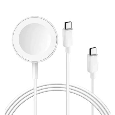 Go Des GD-UC603 2in1 Magnetik Wireless Type-C PD Hızlı Şarj Kablosu 65W 1.2M Beyaz