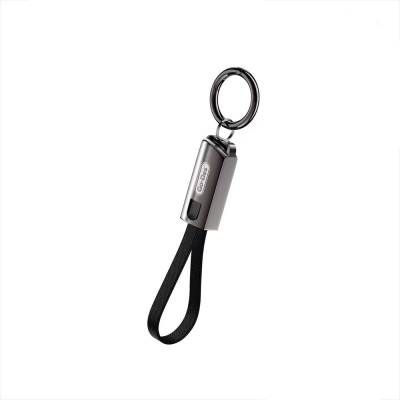 Go-Des GD-UC683 Type-C to Lightning Fast Charging Keychain Data and Charging Cable 27W Black