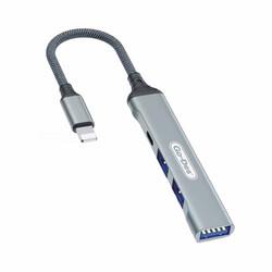Go Des GD-UC703 4 in 1 Çoklu USB İstasyonu Gri