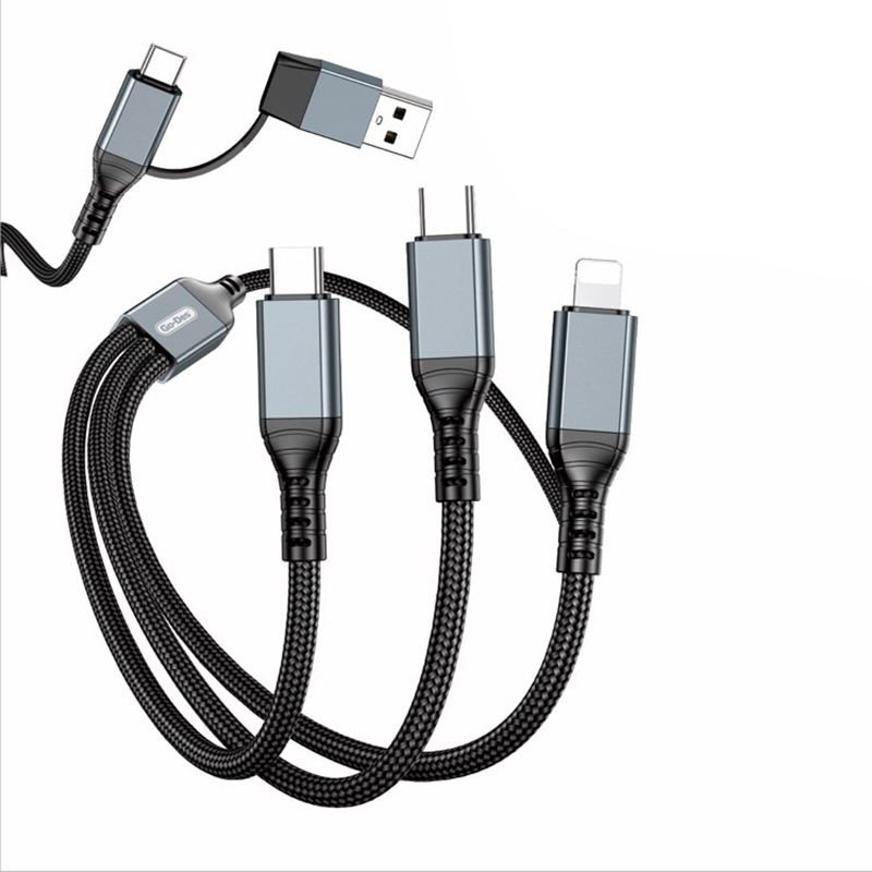 Go Des GD-UC806 3in2 Lightning – Type-C – Type-C Hızlı Şarj Kablosu 100W 1M - 2