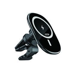 Go Des GD-WL398 2 in 1 Phone Holder Suction Cup Design with Magnetic Wireless Charging Black