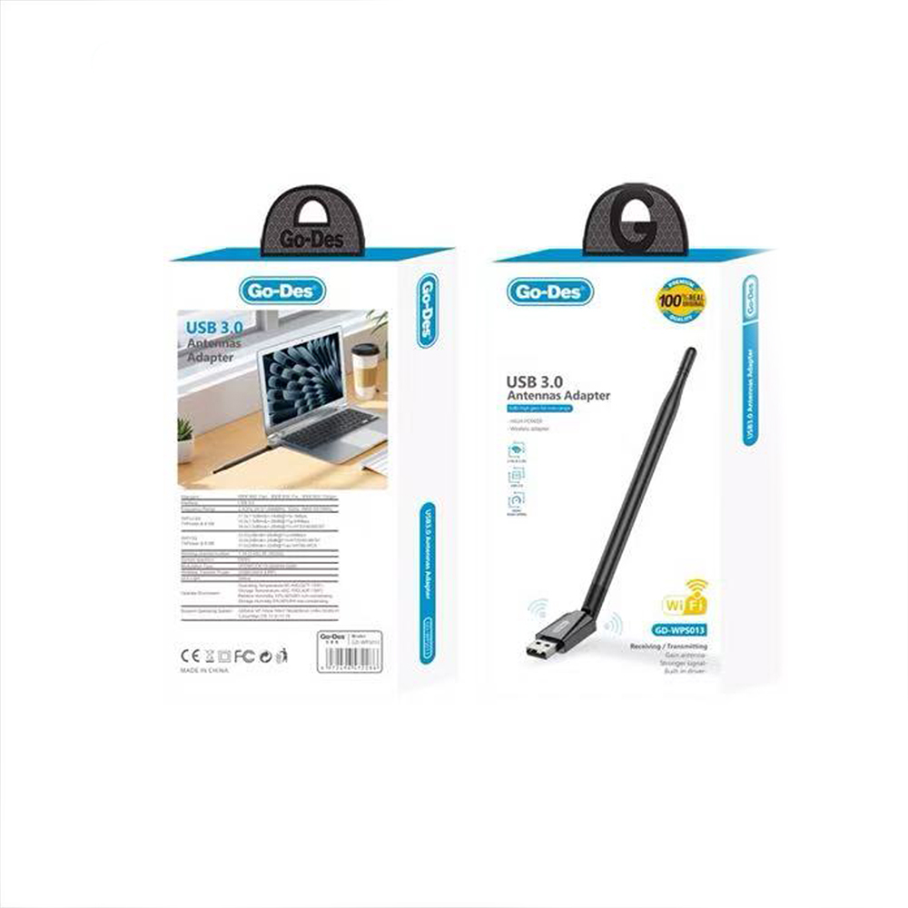 Go-Des GD-WPS013 Wi-Fi USB Adapter 900Mbps - 4