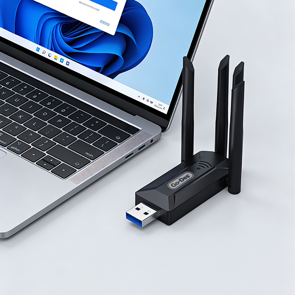 Go-Des GD-WPS017 Wi-Fi USB Adapter 1200Mbps - 3