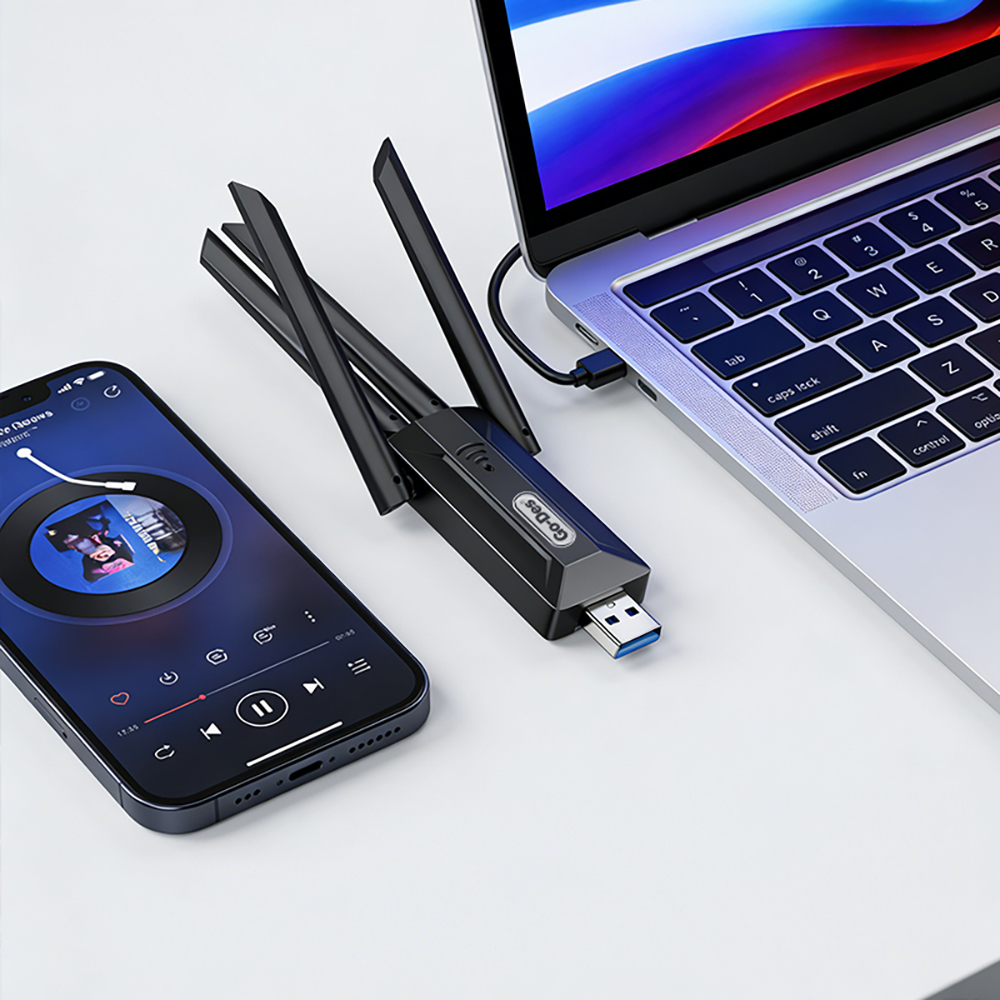 Go-Des GD-WPS017 Wi-Fi USB Adapter 1200Mbps - 4