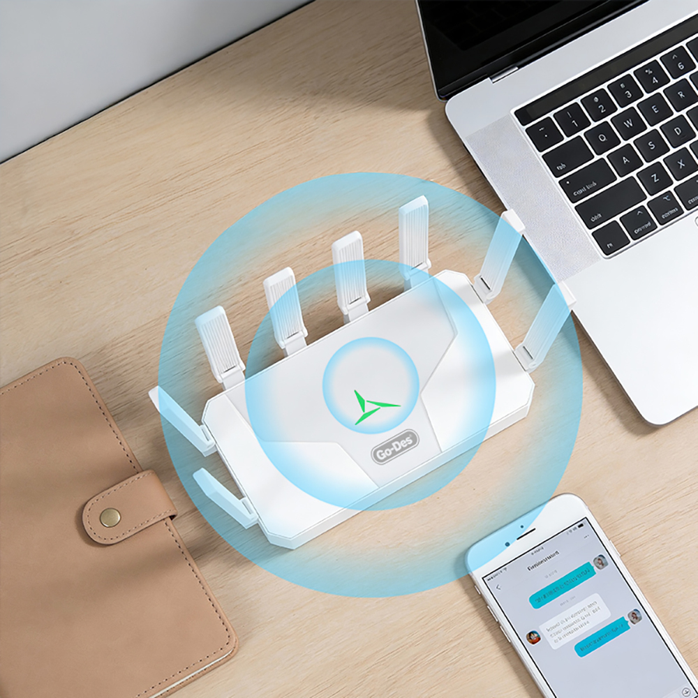 Go Des GD-WPS018 1200m 8 Antenli 5GHz WiFi Sinyal Güçlendirici Router - 4