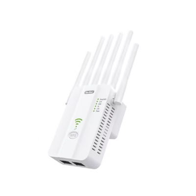 Go Des GD-WPS032 1200Mbps 6 Antenli 5GHz WiFi Sinyal Güçlendirici Router Beyaz