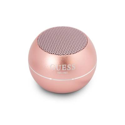 GUESS Aluminum Alloy Body Design Mini Bluetooth Speaker Pink