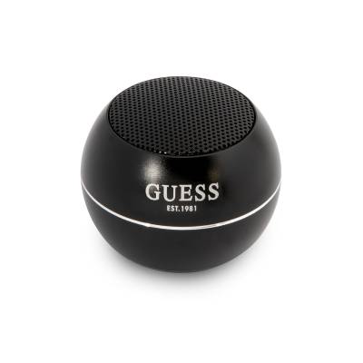 GUESS Aluminum Alloy Body Design Mini Bluetooth Speaker Black