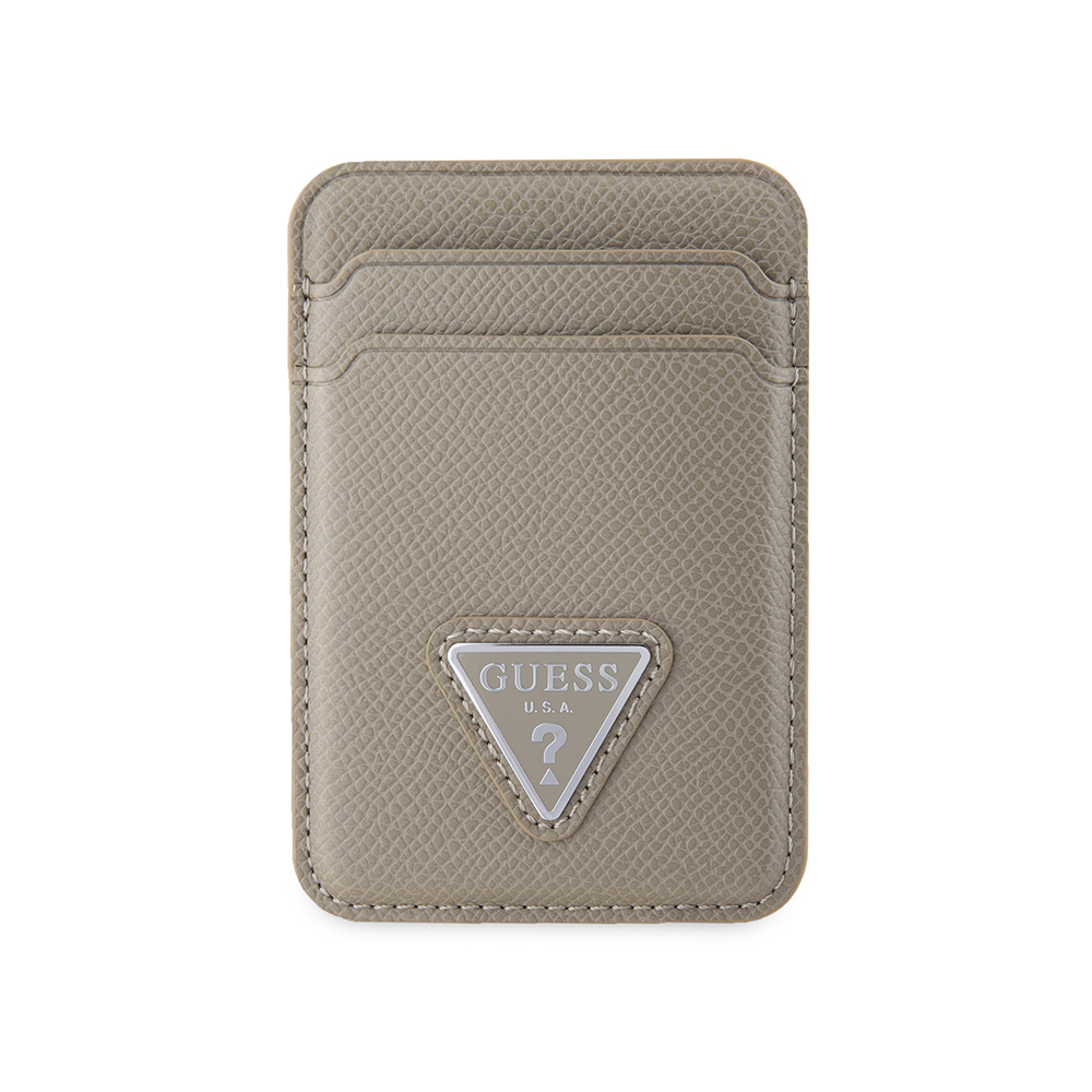 Guess Original Licensed 2 Haznel triangle logo leather magnetic card holder - 4