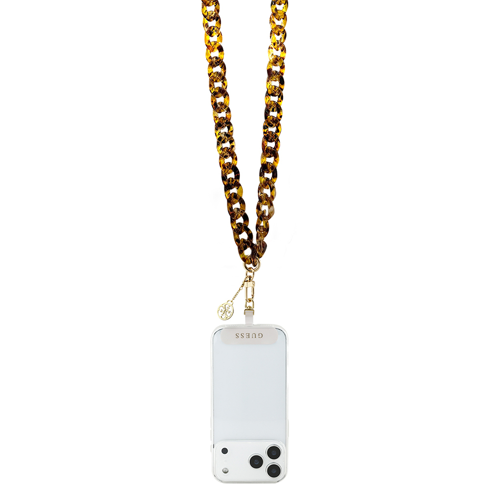 Guess Original Licensed 4G Metal Logo Large Chain Crossbody Phone Strap 120cm - 6