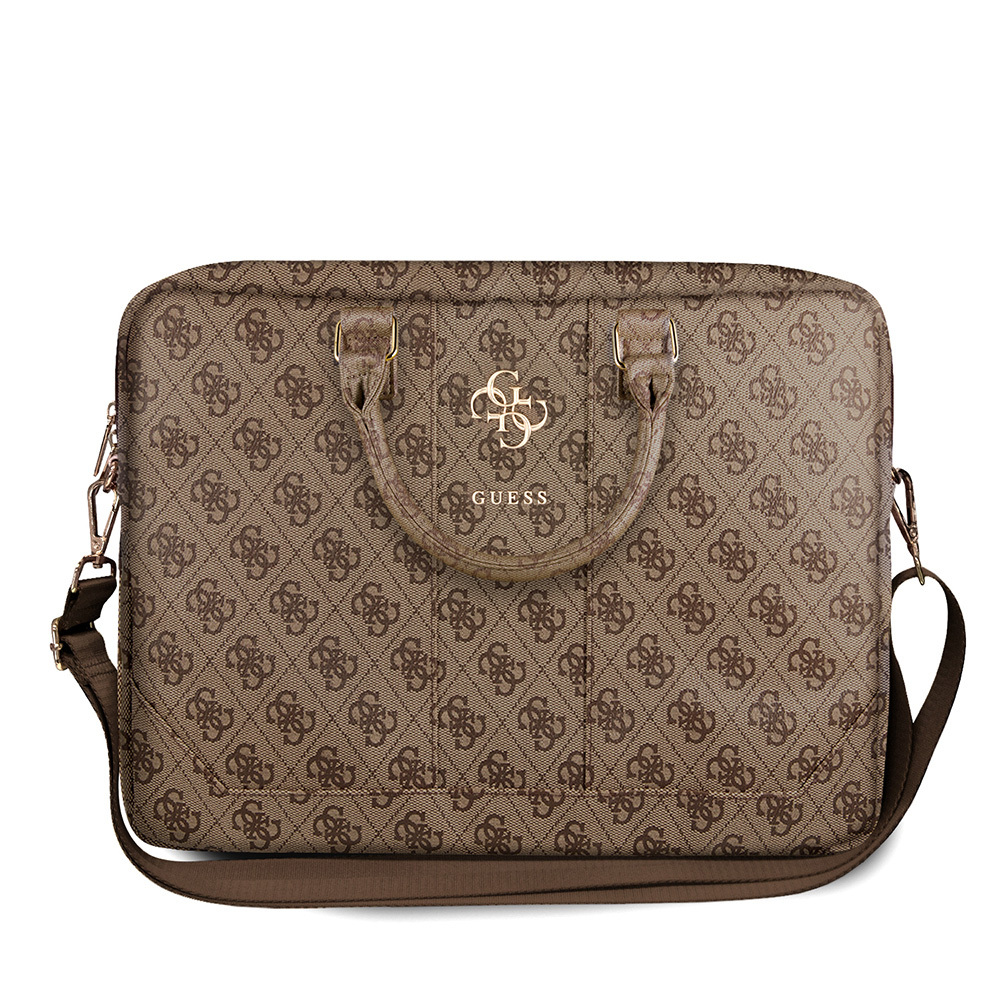 Guess Original Licensed 4G Patterned Large 4G Logo Shoulder Strap 15 inch Laptop Bag - 1