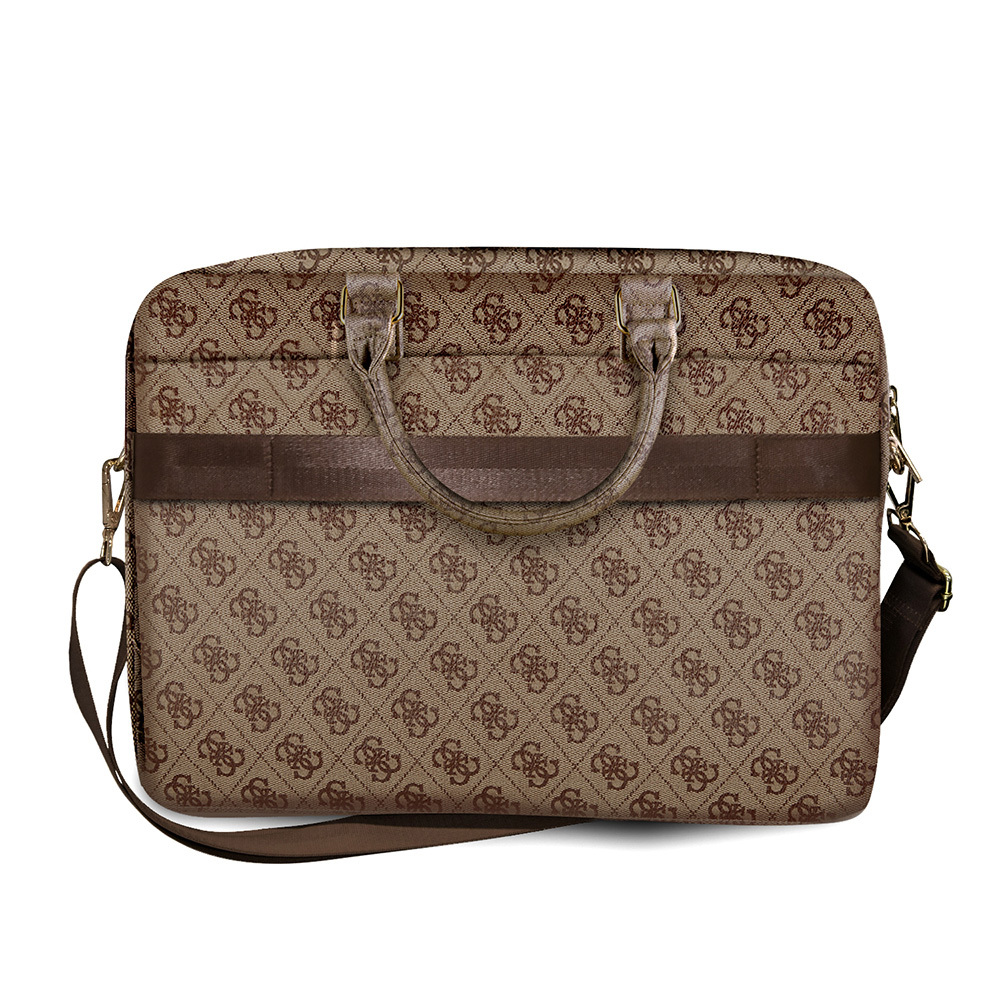 Guess Original Licensed 4G Patterned Large 4G Logo Shoulder Strap 15 inch Laptop Bag - 3