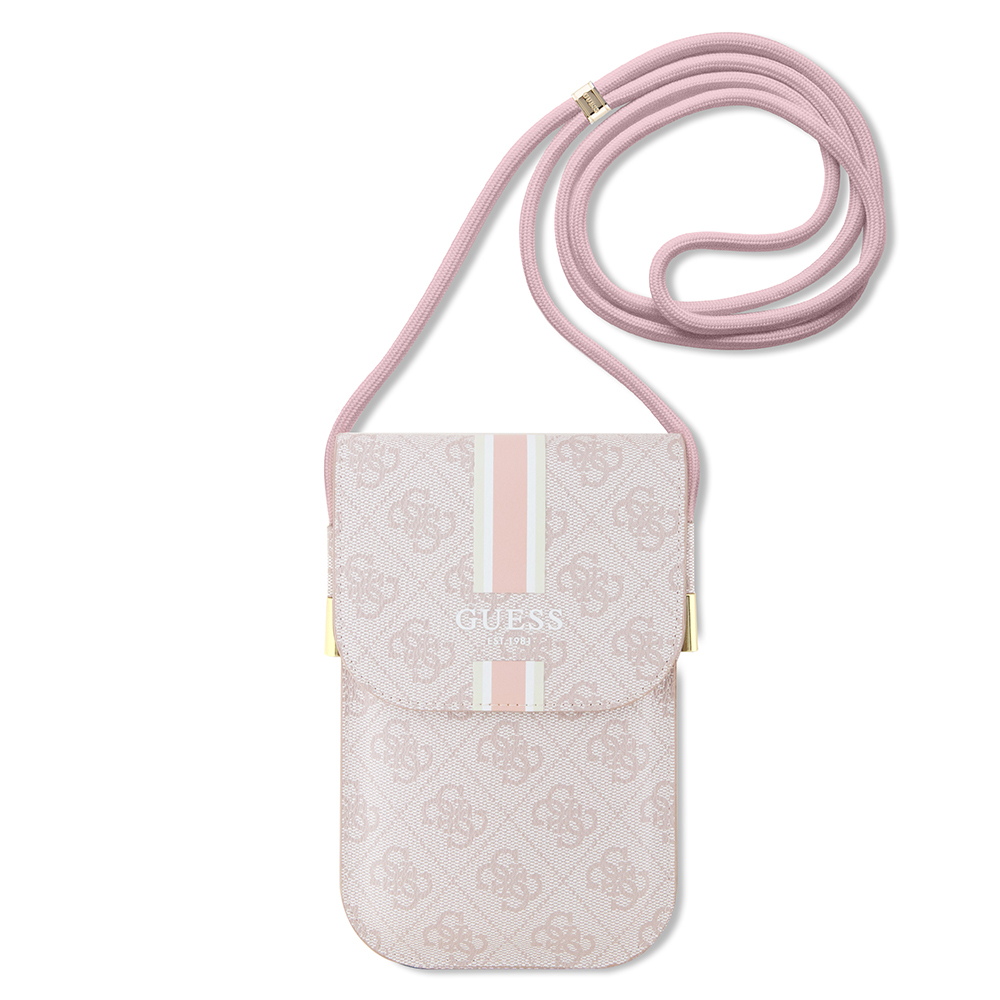 Guess Original Licensed 4G Patterned Triangle Logo Hanging Magnet Cover Bag - 1
