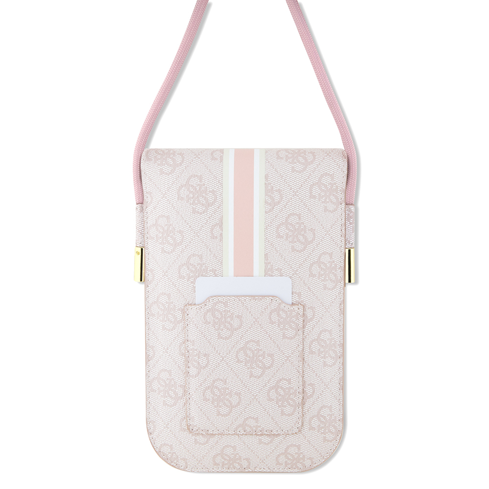Guess Original Licensed 4G Patterned Triangle Logo Hanging Magnet Cover Bag - 2
