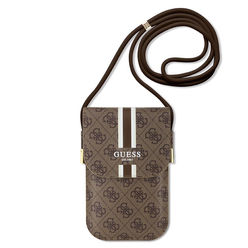 Guess Original Licensed 4G Patterned Triangle Logo Hanging Magnet Cover Bag - 5